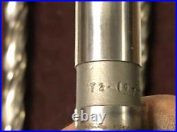 MACHINIST TOOL LATHE MILL 4 Unused Morse Drills with #2 Taper Shank StgCst