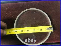 MACHINIST TOOL LATHE MILL Circular 6 by 1 Glass Lens Comparator Plate OfCe