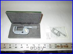 MACHINIST TOOL LATHE MILL Federal Indicating Micrometer with Carbide Tips 200P 1