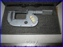 MACHINIST TOOL LATHE MILL Federal Indicating Micrometer with Carbide Tips 200P 1