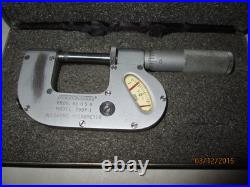 MACHINIST TOOL LATHE MILL Federal Indicating Micrometer with Carbide Tips 200P 1