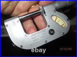 MACHINIST TOOL LATHE MILL Federal Indicating Micrometer with Carbide Tips 200P 1