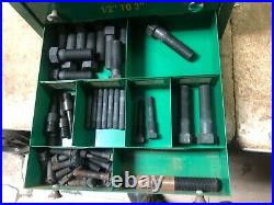 MACHINIST TOOL LATHE MILL Greenlee Knock Out Punch Parts Cabinet with Parts BsmT