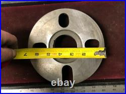 MACHINIST TOOL LATHE MILL Machinist 6 3/4 Lathe Face Plate 3 1/4 Center StgCst