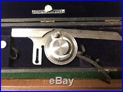 MACHINIST TOOL LATHE MILL Machinist Brown & Sharpe Bevel Protractor Gage ShE