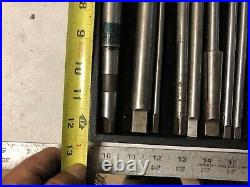 MACHINIST TOOL LATHE MILL Machinist Lot of Extra Lot Shank Taps KndyBx