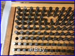 MACHINIST TOOL LATHE MILL Machinist Meyer Pin Gage Set in Case BsmT 251 500