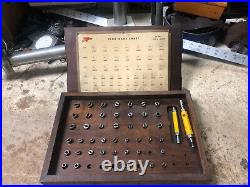 MACHINIST TOOL LATHE MILL Machinist Sav Way Plug Pin Gage Set in Case #1 Ofce