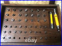 MACHINIST TOOL LATHE MILL Machinist Sav Way Plug Pin Gage Set in Case #1 Ofce