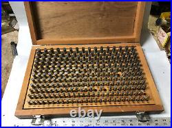 MACHINIST TOOL LATHE MILL Machinist Set of Pin Gages in Case b AucStn