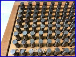 MACHINIST TOOL LATHE MILL Machinist Set of Pin Gages in Case b AucStn