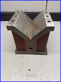 MACHINIST TOOL LATHE MILL Machinists 6x6x6 V Block and Clamp Set Up Fixture