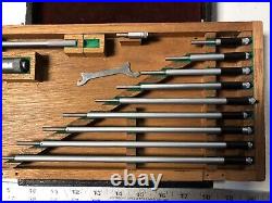 MACHINIST TOOL LATHE MILL Mitutoyo Inside Micrometer Gage with Rods BkCs