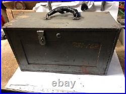 MACHINIST TOOL LATHE MILL Vintage Antique Steam Punk Wood Machinist Tool Box BsT