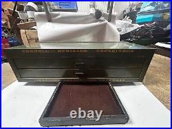 MACHINIST TOOL LATHE MILL Vintage Cornell Dublier Advertising Parts Cabinet A