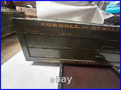 MACHINIST TOOL LATHE MILL Vintage Cornell Dublier Advertising Parts Cabinet B