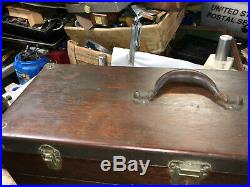 MACHINIST TOOL LATHE MILL Vintage Oak Gerstner 11 Drawer Machinist Tool Box BsmT
