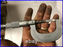 MACHINIST TOOL LATHE Machinist Mitutoyo Blade Micrometer Gage 122 125 ShB