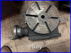 MACHINIST TOOL LATHE Vertex Horizontal Verticle 12 Rotary Table Fixture