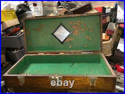 MACHINIST TOOL LATHE Vintage Gerstner Oak Machinist Tool Box Model 052 BsmnT
