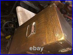 MACHINIST TOOL LATHE Vintage Gerstner Oak Machinist Tool Box Model 052 BsmnT