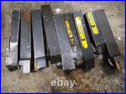 MACHINIST TOOL for LATHE Lot of 9 Carbide Insert holders for Lathe Cutting Tools