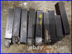 MACHINIST TOOL for LATHE Lot of 9 Carbide Insert holders for Lathe Cutting Tools