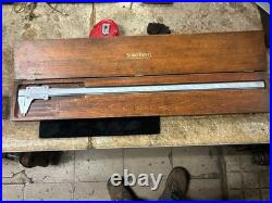 MACHINIST TpBCb TOOL LATHE MILL Starrett No 123 26 Vernier Caliper Gage in Case