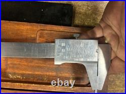 MACHINIST TpBCb TOOL LATHE MILL Starrett No 123 26 Vernier Caliper Gage in Case