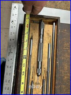 MACHINIST TpCb LATHE MILL Brown Sharpe Interchangeable Anvil Inside Micrometer