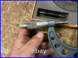 MACHINIST TpCb LATHE MILL Machinist Mitutoyo 4 Thread Micrometer 126 140