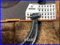 MACHINIST TpCb LATHE MILL Machinist Mitutoyo 4 Thread Micrometer 126 140