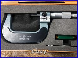 MACHINIST TpCb LATHE MILL Mitutoyo 3 Digit Micrometer Gage in Case