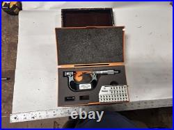 MACHINIST TpCb TOOLS LATHe MILL Mitutoyo 126 138 Thread Micrometer Anvil MACHINIST TpCb TOOLS LATHe MILL Mitutoyo 126 138 Thread Micrometer Anvil