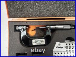 MACHINIST TpCb TOOLS LATHe MILL Mitutoyo 126 138 Thread Micrometer Anvil MACHINIST TpCb TOOLS LATHe MILL Mitutoyo 126 138 Thread Micrometer Anvil