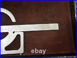 MACHINIST TpCb TOOL LATHE MILL Draftman Starrett No 362 Protractor Gage MACHINIST TpCb TOOL LATHE MILL Draftman Starrett No 362 Protractor Gage