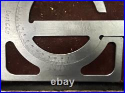 MACHINIST TpCb TOOL LATHE MILL Draftman Starrett No 362 Protractor Gage MACHINIST TpCb TOOL LATHE MILL Draftman Starrett No 362 Protractor Gage
