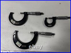 MACHINIST TpCb TOOL LATHE MILL Lot Starrett 0 3 Carbide Tip Face Micrometers MACHINIST TpCb TOOL LATHE MILL Lot Starrett 0 3 Carbide Tip Face Micrometers