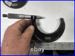 MACHINIST TpCb TOOL LATHE MILL Lot Starrett 0 3 Carbide Tip Face Micrometers MACHINIST TpCb TOOL LATHE MILL Lot Starrett 0 3 Carbide Tip Face Micrometers
