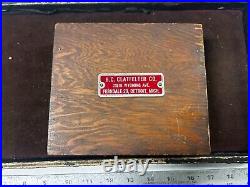 MACHINIST TpCb TOOL LATHE MILL Machinist Collets Bushings in Wood Case MACHINIST TpCb TOOL LATHE MILL Machinist Collets Bushings in Wood Case