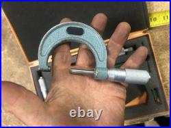MACHINIST TpCb TOOL LATHE MILL Machinist Mitutoyo 1 3 Micrometer Set in Case