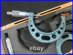 MACHINIST TpCb TOOL LATHE MILL Machinist Mitutoyo 1 3 Micrometer Set in Case