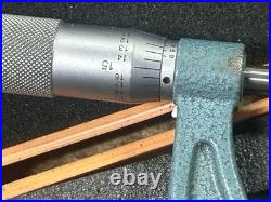 MACHINIST TpCb TOOL LATHE MILL Machinist Mitutoyo 1 3 Micrometer Set in Case