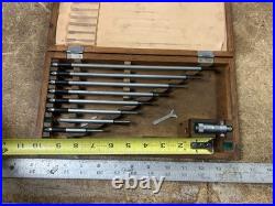 MACHINIST TpCb TOOL LATHE MILL Mitutoyo Inside Micrometer Set in Case