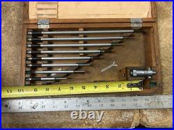 MACHINIST TpCb TOOL LATHE MILL Mitutoyo Inside Micrometer Set in Case