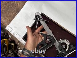 MACHINIST TpOkC LATHE MILL Starrett Combination Ruler Protractor Square Gage Set