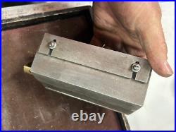 MACHINIST TpRndc TOOL LATHE MILL Brown & Sharpe Magnetic Block MACHINIST TpRndc TOOL LATHE MILL Brown & Sharpe Magnetic Block
