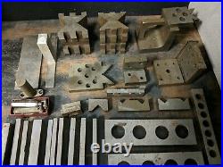 MIXED Tools Lot VINTAGE Machinist Tools Lathe Metal Milling Blocks Plates Gages