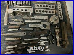 MIXED Tools Lot VINTAGE Machinist Tools Lathe Metal Milling Blocks Plates Gages