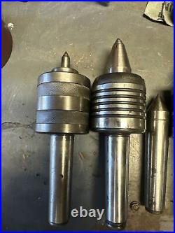 MT 3 Morse Taper Live & Dead Center Lot Machinist Tool Metal Lathe